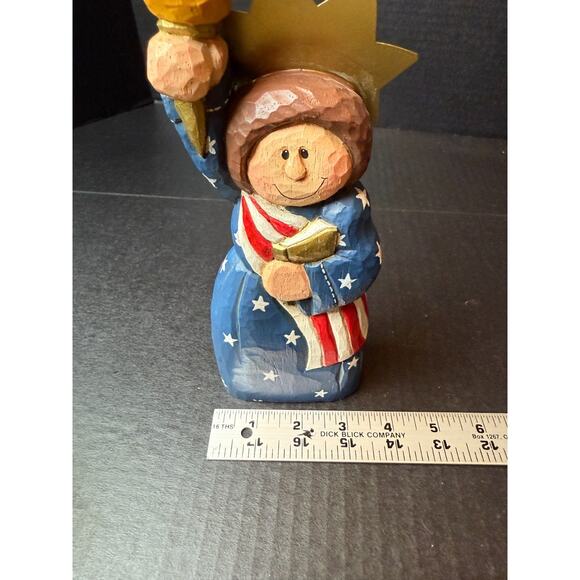 RARE Eddie Walker Patriotic Lady Liberty Midwest Of Cannon Falls Retired EUC - Picture 10 of 11